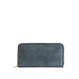 Storm | Large accordion leather wallet with zipper and PLG logo
