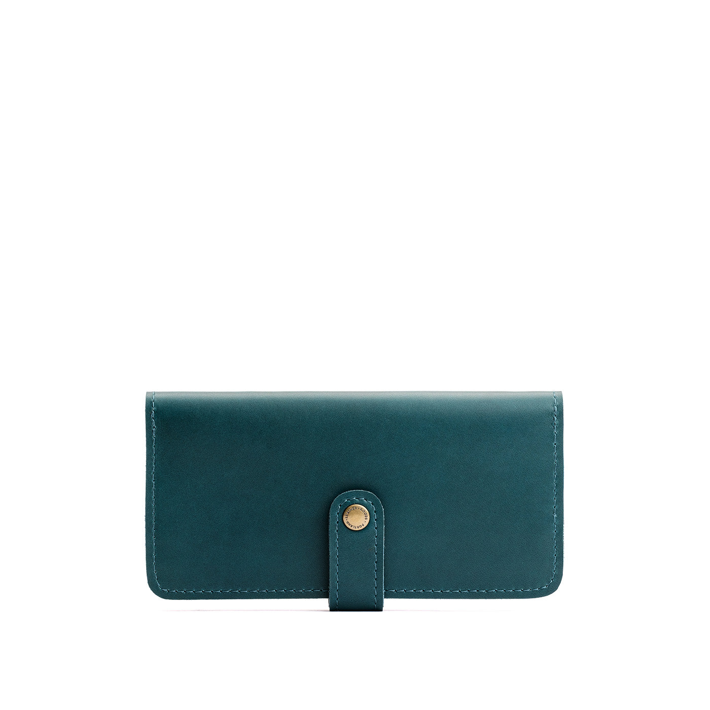 Harbor | Leather wallet with snap closed
