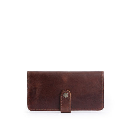 Timber | Leather wallet with snap closed