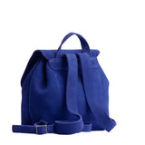 Joni Blue | Slouchy leather bucket backpack