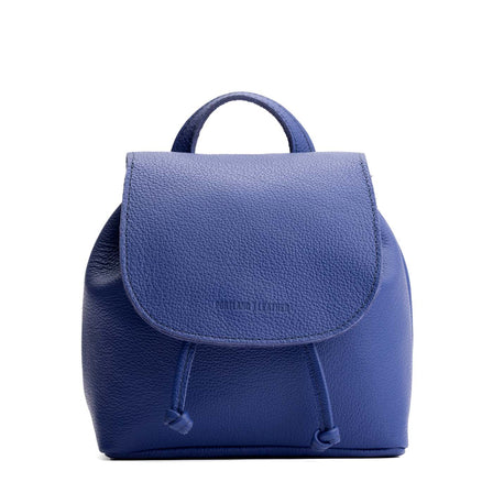 Molino Blue | Slouchy leather bucket backpack