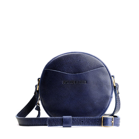 Cobalt*Large | Circle shaped crossbody bag with top zipper