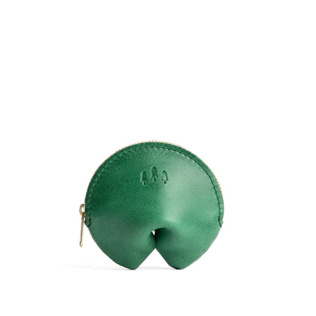 Cowboy Mint | Leather fortune cookie shaped pouch