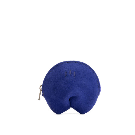 Joni Blue | Leather fortune cookie shaped pouch