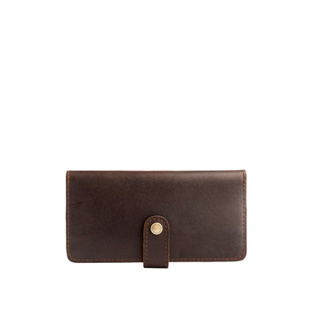 Grizzly | Leather wallet with snap closed
