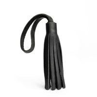 Black*Classic | Fringed leather tassel with leather loop