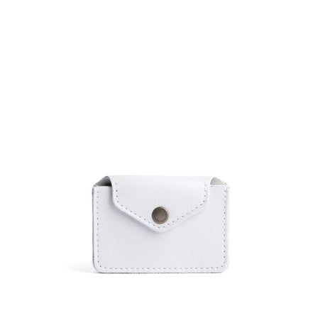 Pearl | Small leather wallet with snap closure