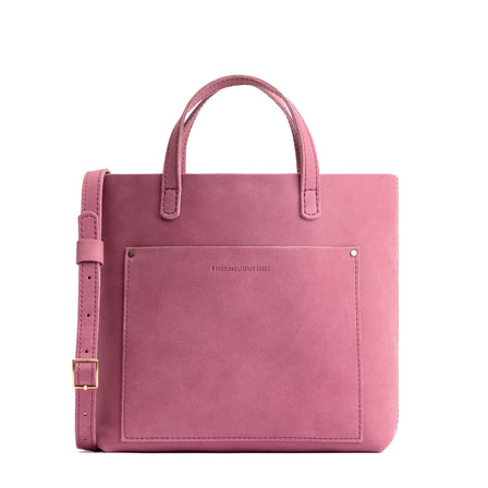 Foxglove*Zipper | Midsize crossbody tote with handles and a pocket