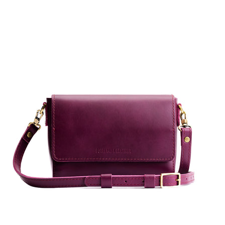 Lollipop*Medium | Leather Crossbody Bag with Magnetic Messenger Bag Closure