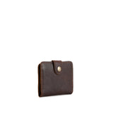 Coldbrew | Small leather wallet with snap closed
