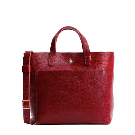 Chili Red*Zipper | Crossbody tote bag with zipper closure and front pocket