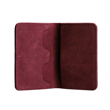 Red Panda | Leather passport case with PLG logo