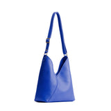 Astro Blue Small | Petite shoulder bag with adjustable strap and magnetic snap closure