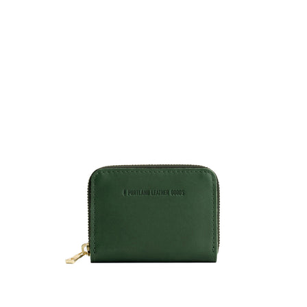 Aruba | Small leather wallet with zipper and PLG logo