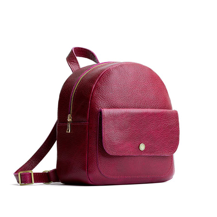 Orchid | Small zip backpack with snap front pocket