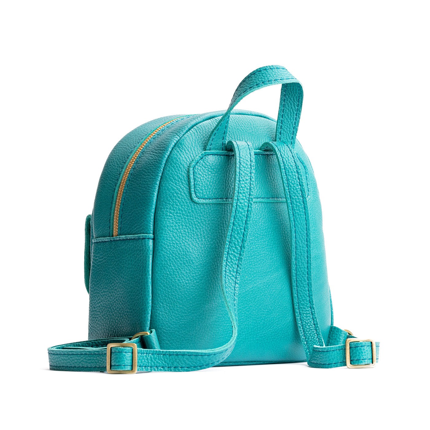 Seafoam | Small zip backpack with snap front pocket