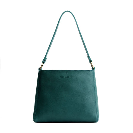 Sea Glass | Triangular shoulder bag with antiqued brass finished hardware