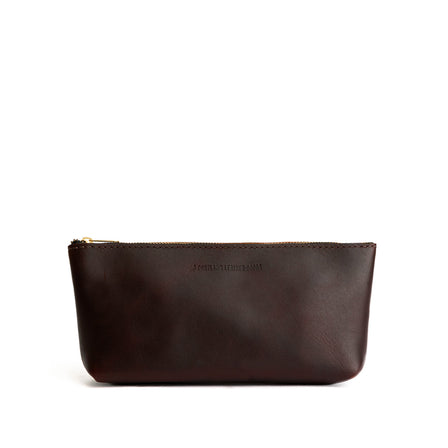 Grizzly | Leather utility bag pouch with top zipper