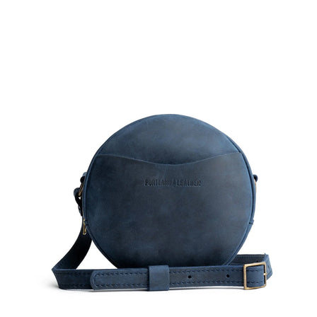 Deep Water*Large | Circle shaped crossbody bag with top zipper