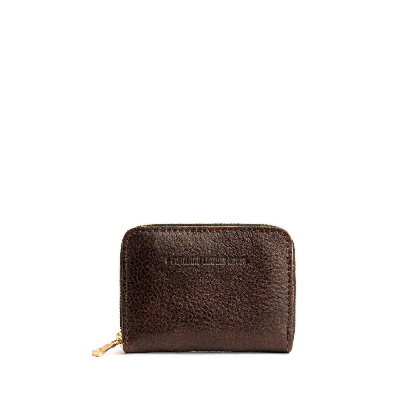 Coldbrew | Small leather wallet with zipper and PLG logo