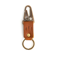 Honey*Short | Leather logo branded keychain