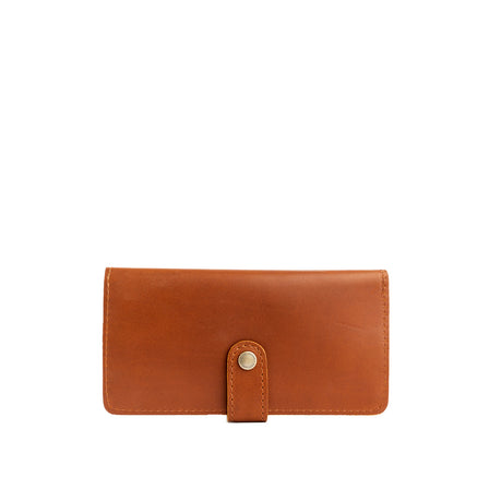 Honey | Leather wallet with snap closed