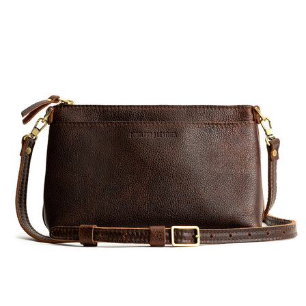  Coldbrew*Classic | Zip top petite crossbody bag with detachable strap